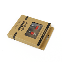 Boîte de câble de données multifonctionnelle 6 en 1 de bureau type C emballage en papier cordon d'alimentation ensemble de stockage avec câble de données pour téléphone portable