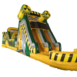 Carrera de obstáculos inflable comercial con tema tóxico con piscina Wipeout inflable 5K <span class=keywords><strong>Run</strong></span> Sport Game para adultos - Product Image 1