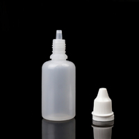 Échantillon gratuit de flacon compte-gouttes transparent en plastique PET vide de 5 ml, 10 ml, 15 ml, 20 ml, 30 ml
