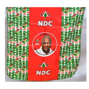 <span class=keywords><strong>Tissu</strong></span> léger <span class=keywords><strong>en</strong></span> coton/polyester pour Chitenge africain, <span class=keywords><strong>pagne</strong></span> traditionnel, imprimé wax uni, pour campagne électorale, type Kanga - Product Image 6