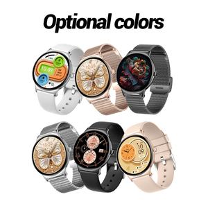 <span class=keywords><strong>Montre</strong></span> V89 Design ultra-fin Bracelet en acier Logo personnalisé Écran tactile rond HD 1,43 pouces Fréquence cardiaque Suivi de la SpO2 Plus de 100 sports <span class=keywords><strong>Montre</strong></span> intelligente - Product Image 6