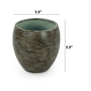 DB Smart Round Self-Drying Planter Pot Grey Wash-para jardinería interior y exterior - Product Image 3