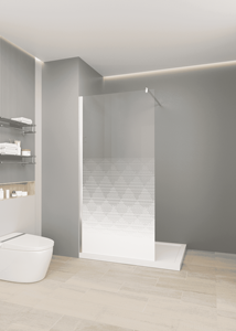 Venta al por mayor de cabina de <span class=keywords><strong>ducha</strong></span> impresa semidegradado con marco de aluminio y pantalla de <span class=keywords><strong>ducha</strong></span> de vidrio templado para hoteles - Product Image 2