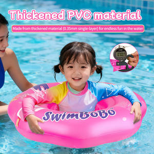 स्विबोबो शिशु पूल फ्लोट बेबी स्विमिंग रिंग टॉडलर सीट नाव <span class=keywords><strong>pvc</strong></span> पर्यावरण अनुकूल राउंड बाथटब खिलौने सामान - Product Image 6