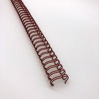 Anneau de reliure en spirale double nylon enduit d'acier métal o bobine de flexion épines reliure double boucle fil pour livre