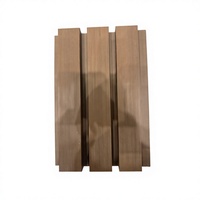 Panneau de bardage extérieur 3D en érable 170x26mm, résistant aux fissures, antirouille pour extérieur moderne