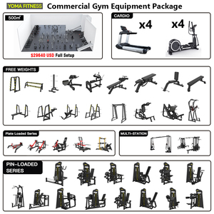 Solución para Gimnasio de 500 m², Paquete de Equipos de Fitness Comerciales, Foshan, Máquinas Profesionales para Entrenamiento Cardiovascular y de Fuerza, Juego Completo - Product Image 3