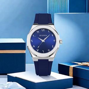 Reloj de Pulsera de Cuarzo de Lujo para Hombre, Resistente al Agua 5ATM, Logotipo Personalizado, Ancho de Correa de 20 mm, Diámetro de Esfera de 42 mm, Reloj Clásico de Silicona - Product Image 2