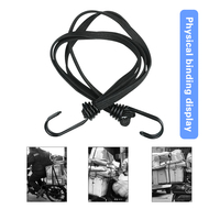Cordon de fixation élastique multifonctionnel universel, résistant à l'usure, en nylon et caoutchouc, 90 cm, sangle de bagage, cordon de fixation pour casque de moto