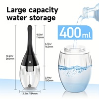 Bulbe d'irrigation électrique automatique de 400 ml en silicone avec 7 buses de pulvérisation pour le nettoyage du côlon, anti-reflux