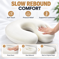 Oreiller de voyage ergonomique en mousse PU moulée sur mesure en forme de U, avec noyau en mousse à mémoire de forme à rebond lent et doux – Fournisseur