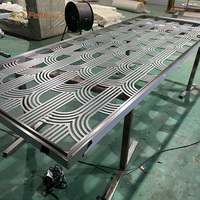 Paravent en acier inoxydable à prix d'usine, découpé CNC, séparateur de pièce, cloison de séparation, du fabricant chinois