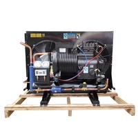 Unidad Condensadora Semihermética de Compresor Scroll Copeland de 5HP, Refrigerada por Aire, con Motor de Ahorro de Energía Automático y PLC para Cuarto Frío