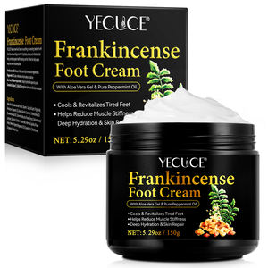 YECUCE reduce la rigidez muscular hidratante aceite de incienso <span class=keywords><strong>Crema</strong></span> para el cuidado de los <span class=keywords><strong>pies</strong></span> con Gel de Aloe Vera y aceite de menta - Product Image 4