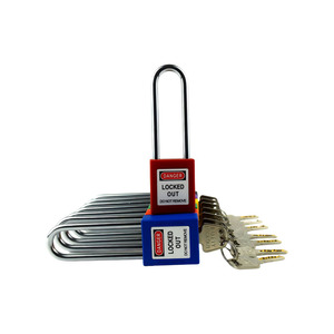 76mm Multi-Color Industrial Safety <strong>Padlock</strong> - Steel Shackle LOTO Lock With Plastic Body For Equipment Lockout - Product Image 5