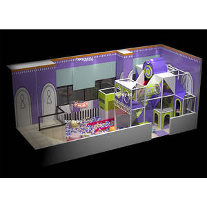 Équipement <span class=keywords><strong>de</strong></span> terrain <span class=keywords><strong>de</strong></span> jeux intérieur/extérieur personnalisable TONGYAO, aire <span class=keywords><strong>de</strong></span> jeux souple avec toboggan, structure d'escalade, tuyau en acier galvanisé 500 kg - Product Image 2