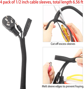 Jiaen - Organizador <span class=keywords><strong>de</strong></span> Cables Autoadhesivo, Kit <span class=keywords><strong>de</strong></span> Gestión <span class=keywords><strong>de</strong></span> Cables <span class=keywords><strong>de</strong></span> Goma para TV, Oficina, Coche, Hogar - Organizador <span class=keywords><strong>de</strong></span> Cables Divididos - Product Image 4