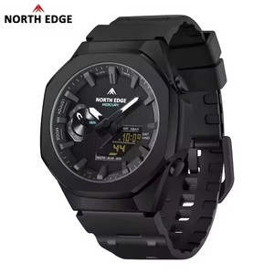 นอร์ธ เอจ เมอร์คิวรี่กีฬากลางแจ้งนาฬิกาอิเล็กทรอนิกส์นาฬิกาจับเวลาแบบจอแสดงผลคู่เวลาโลกกันน้ำปฏิทินปลุก 2026 - Product Image 1