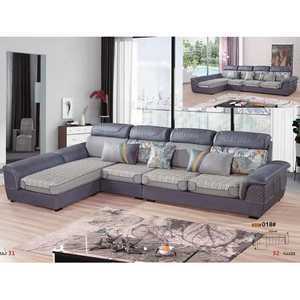 Salas und wohnzimmer möbel sets moderne l förmigen sofa suade stoff tier druck chesterfield-luxus polster - Product Image 6