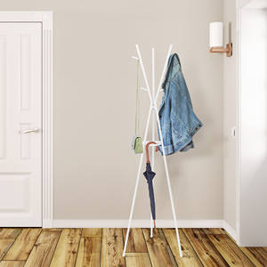 حوامل معاطف جديدة من Wireking ، شماعات ، شماعات ، أرضية زاوية ، معطف معدني من شجرة Entryway - Product Image 1