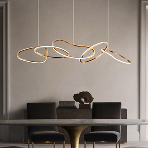 Luminaires suspendus modernes à LED pour salle à manger, cuisine, <span class=keywords><strong>Lustre</strong></span> de décoration, lampe de <span class=keywords><strong>Lustre</strong></span>, barre intérieure, luminaires suspendus - Product Image 3