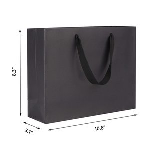 Sacs cadeaux en papier <span class=keywords><strong>kraft</strong></span> blanc et brun de haute qualité avec impression de logo personnalisée, prix d'usine en gros, avec emballage <span class=keywords><strong>cadeau</strong></span> - Product Image 4