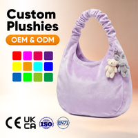 Sac à dos en peluche grenouille verte, design animal mignon en peluche douce avec pendentif grenouille, unisexe