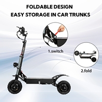 Scooter Eléctrico Plegable Premium de 6000W, Unisex para Adultos, Capacidad de 150kg, Marco de Aleación de Aluminio, Diseño Impermeable