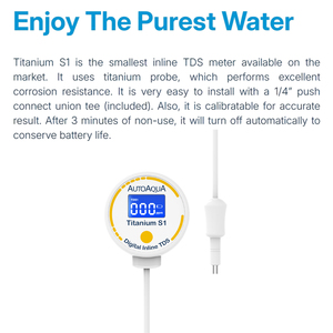 Monitor de Prueba TDS Inteligente AutoAqua, Puede Medir la Calidad del Agua del Grifo o del Agua RO/DI al Instante <span class=keywords><strong>y</strong></span> Mantener Su Acuario Saludable - Product Image 6