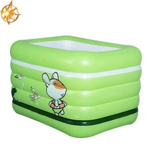 Piscine gonflable pour enfants en PVC de haute qualité, mini piscine pour bébé, épaisseur 5 mm, forme rectangulaire/ronde, marque WATERHAN, garantie 1 an - Product Image 3
