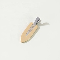 Planche de surf avec logo personnalisé pour femmes, accessoires de coiffure pour filles, en alliage doré et argenté, métallique, sans pli, sans pli, pince à cheveux, vente en gros,