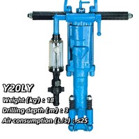 Nouvelle Foreuse Rotative Pneumatique Y20ly / Moteur Pneumatique pour Forage de Roches, Marteau Piqueur Pneumatique Portatif pour l'Exploitation Minière du Charbon