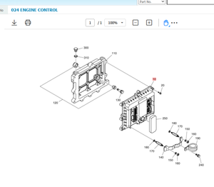 <span class=keywords><strong>ECU</strong></span> para Excavadora <span class=keywords><strong>Doosan</strong></span> DEVELON <span class=keywords><strong>Daewoo</strong></span> 65.11201-7017 65.11201-7016 65.99497-8545 para Control de Motor DX300LC DX225LC - Product Image 2