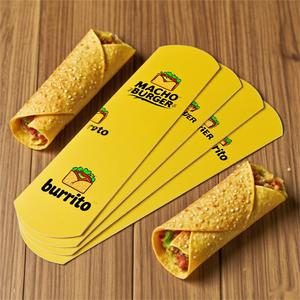 Boîte à shawarma au design créatif, forme d'oreiller, emballage pour crêpes, roti, tacos, boîtes pour nourriture <span class=keywords><strong>de</strong></span> rue, boîtes pour burritos, tacos - Product Image 5