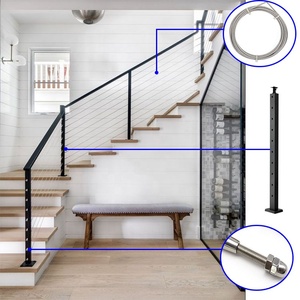 18-ft X 2in X 42-in Corrosion Resistance Balusters Security Fence Metal SS304 Matte Black Guard Horizontal <strong>Rail</strong> for Patios <strong>Lofts</strong> - Product Image 2