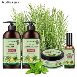 In Stock Natural Hair Organic Rosemary Mint Hair <b>Shampoo</b> Conditioner Mask and Serum Rosemary Hair Care Set - Product Image 1