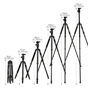 Zomei Z668 Professional <strong>Camera</strong> 4 <strong>Sections</strong> Aluminum Alloy <strong>Tripod</strong> Manufacturer - Product Image 6