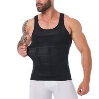 Débardeur de compression amincissant et liftant pour homme, gilet sculptant, correcteur de posture