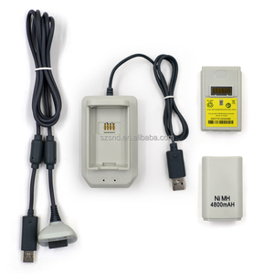 Batterie USB 5 en 1 4800mAh et kit de câble chargeur accessoires de jeu pour chargeur de contrôleur Xbox-360 avec câble de données - Product Image 1