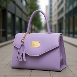 Sac à bandoulière Fana Original Lizbet Camel pour femme en cuir synthétique microfibre, style professionnel, couleur unie, deux poignées, avec rabat - Product Image 2