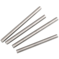 Customize 304 316 Full Thread UNC Imperial Stud Bars 1/4 5/16 3/8 1/2 Stainless Steel Threaded Rod