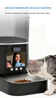 Distributeur automatique de nourriture pour animaux de compagnie intelligent avec caméra HD, contrôle à distance par application WiFi, distributeur de nourriture visuel programmé pour chats et chiens