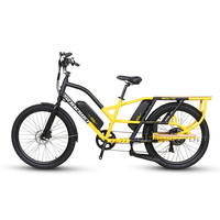 Vélo cargo électrique à roues de 26 pouces, best-seller, double batterie lithium 48V 10/11.6AH