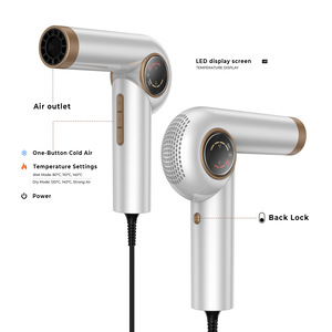Secador de Pelo Profesional de Mano con <span class=keywords><strong>Iones</strong></span> <span class=keywords><strong>Negativos</strong></span>, Motor sin Escobillas Bldc Avanzado de 110000 RPM con Función Iónica - Product Image 3