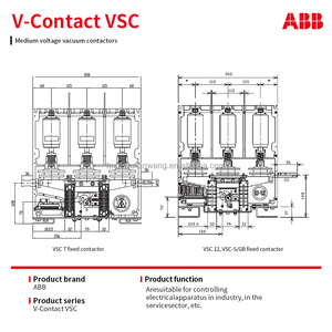 Interruptor de Vacío de Alto Voltaje A-BB VSC 12-400A 110VDC SCO NST 12kV 400A, Cobre, 3 Polos, Mecanismo Magnético Bistable, Montaje Enchufable - Product Image 4