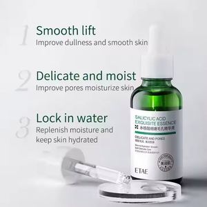 Etae เซรั่มบำรุงผิวหน้า<span class=keywords><strong>ลด</strong></span>สิวหัวดำและสิวขนาด30มล. ปรับรูขุมขนที่ละเอียดอ่อนของผิวฉลากส่วนตัวให้ความชุ่มชื้นซาลิไซลิกแอซิด - Product Image 4