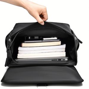 Sac à dos tendance pour hommes Sac d'école multifonctionnel pour ordinateur de grande capacité Impression de logo d'entreprise - Product Image 4