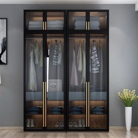 Armoire de chambre à coucher moderne avec portes coulissantes en acrylique pour vente en gros – Penderies et placards