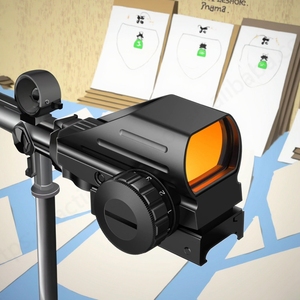 Ezshoot 20mm gắn nhôm phản xạ Red Dot phạm vi với 4 mặt kẻ ô không thấm nước Holographic quang tuyệt đối đồng chứng kiến Laser Sight - Product Image 4