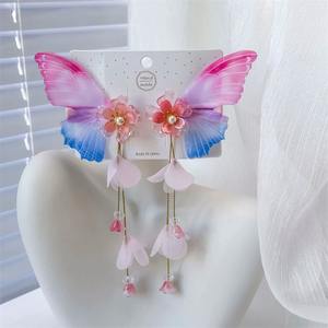 ใหม่ปิ่นปักผมรูปผีเสื้อแสนหวานแบบเกาหลีสำหรับเด็กผู้หญิงกิ๊บติดผมประดับมุกดอกไม้พู่ห้อยน่า<span class=keywords><strong>รัก</strong></span>สำหรับตกแต่ง - Product Image 5